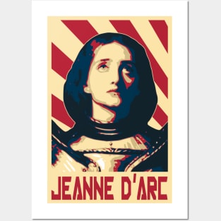 Joan Of Arc Jeanne D'Arc Arc Retro Propaganda Posters and Art